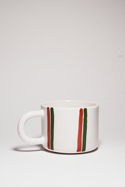 Sezgi Ceramic Seramik El Yapımı 250 ml Yılbaşı Temalı Mug Kupa Bardak