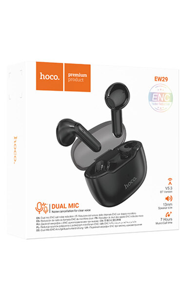 Hoco Casti Wireless (EW29), Casti Wireless, Ear Buds, BT 5.3, 180h StandBy, 4...