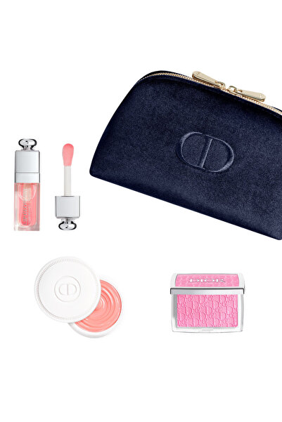 Christian Dior Set Glow Ritual Christian Dior: Backstage Rosy Glow, Pudră compactă Blush, 001, Roz, 4,6 g