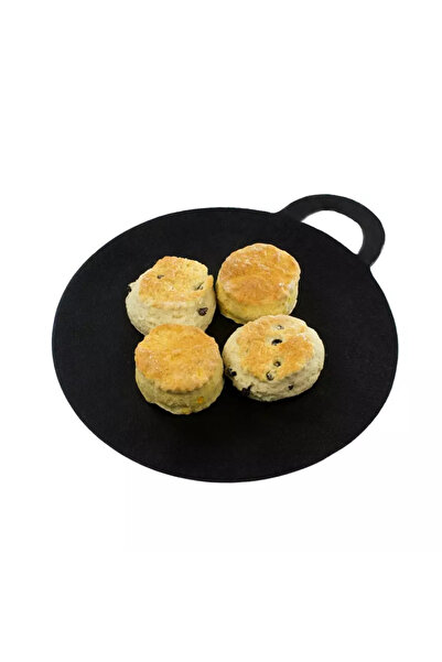 Perfect Home Placă de grătar rotundă din fontă cu mânere, 30 cm