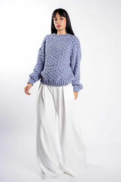 monarh Lavender oversized textured sweater