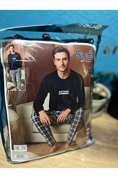 Sude Ανδρικό σετ πιτζάμες από σουέτ