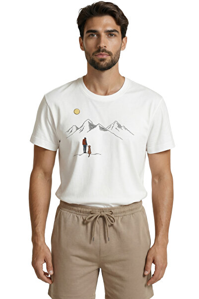 Color Luxe Traveling and Loyal Friend Dog Mountain View Minimalist Design Pre...