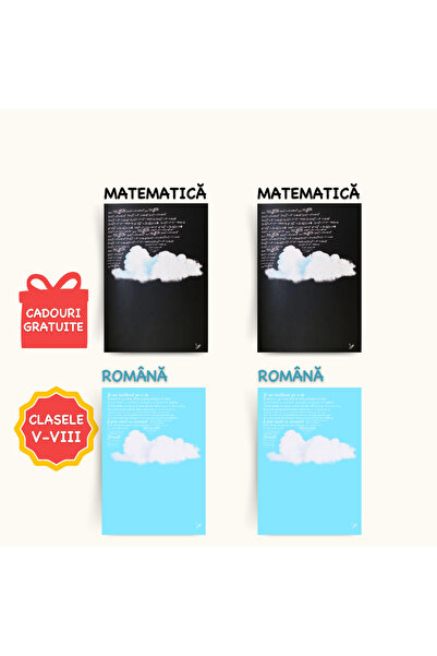 Izzie Publishing Set de 4 caiete de Română și Matematică pentru Modulul 2 (Cl...