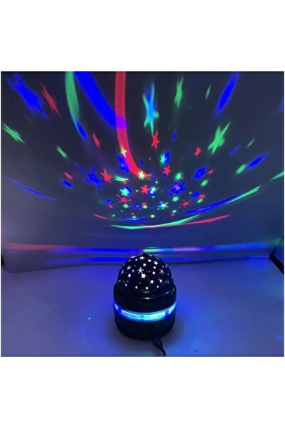 Empressco Renkli 360° Dönen Gece Lambası, Yıldız ve Galaksi Projektörü, 10x7 cm
