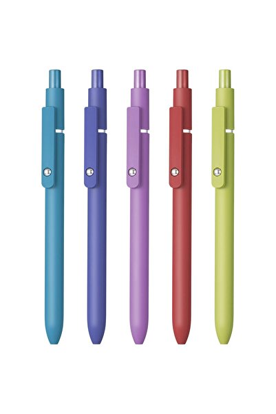 AyrStore Zennyth 5 ADET Jel Kalemler Hızlı Kuru Mürekkep Kalemleri Siyah Dolu...