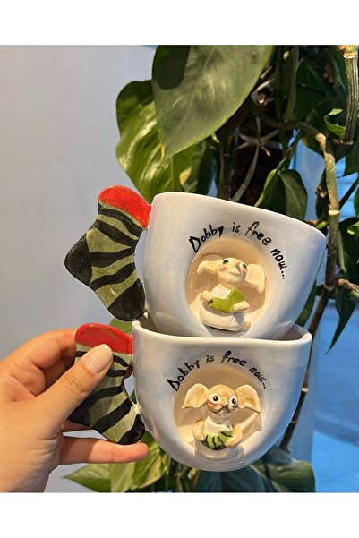 visera Harry Potter Series Dobby Figured Sock Knob Design Mug