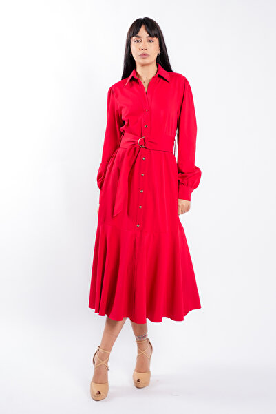 monarh Shirt dress with drawstring and wide skirt