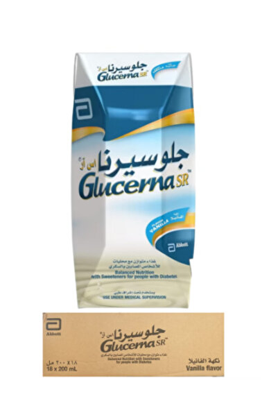 Abbot Glucerna SR Vanilla Flavor (for patients) Food Supplement Milk Carton, 18 x 200ml
