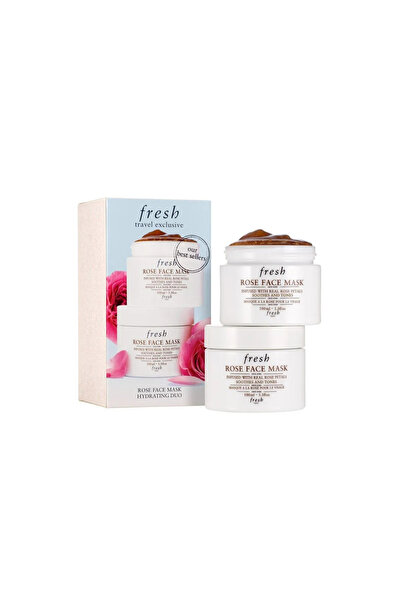 Fresh Set Duo, Fresh, Rose, Calmant și tonifiant, Mască cremă, Pentru față, 2...