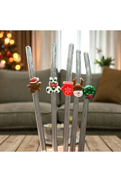 Miki & Miki مجموعة شفاطات عيد الميلاد سانتا كلوز 5 قطع لعيد الميلاد