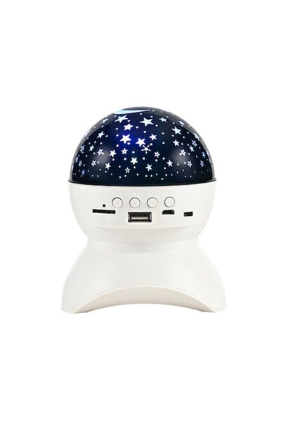 zyteq Children's night light, ZYTEQ, LED projector, star and moon projection, white, 3-in-1