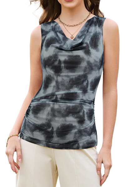 OEM Women's summer sleeveless T-shirt, gray 2XL