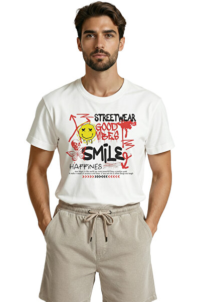 Color Luxe Premium Men's T-Shirt with Graffiti-Themed Design Featuring'Street...
