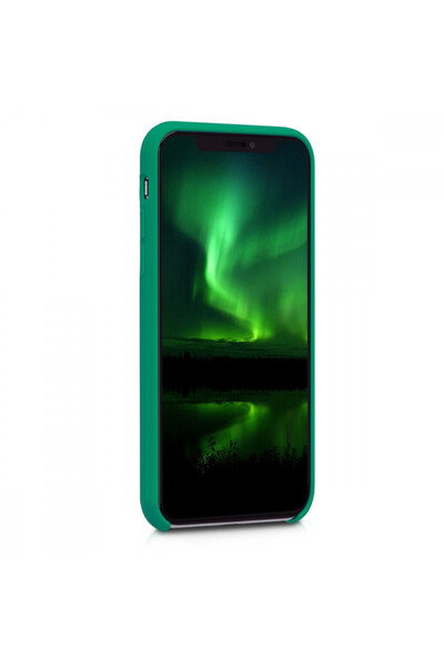 KWmobile Case for Apple iPhone X / iPhone XS, Silicone, Green, 42495.142