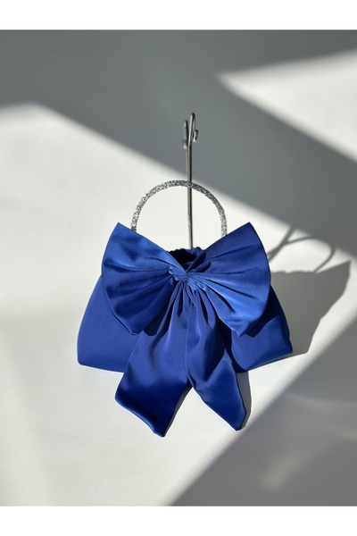 posst bag Синя сумочка з бантиком для вечірнього вбрання