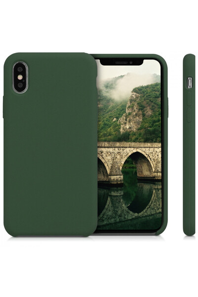 KWmobile Case for Apple iPhone X / iPhone XS, Silicone, Green, 42495.80