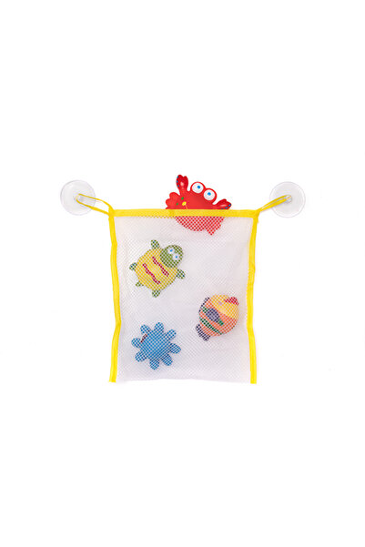 Fillikid Mesh with suction cups and 4 bath figurines
