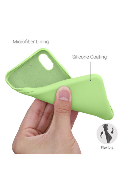 KWmobile Case for Apple iPhone X / iPhone XS, Silicone, Green, 49982.214