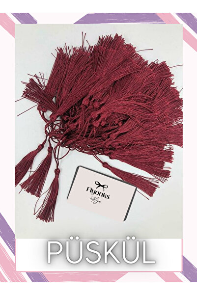 Fiyonks Atölye Püskül, Kitap Ayracı, Süsleme, Davetiye Püskülleri 10 Adet