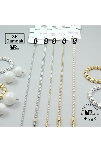 POKAK XUPING Su Yolu 14 Ayar Altın Kaplama Kuyumcu İşçiliği VIP Bileklik