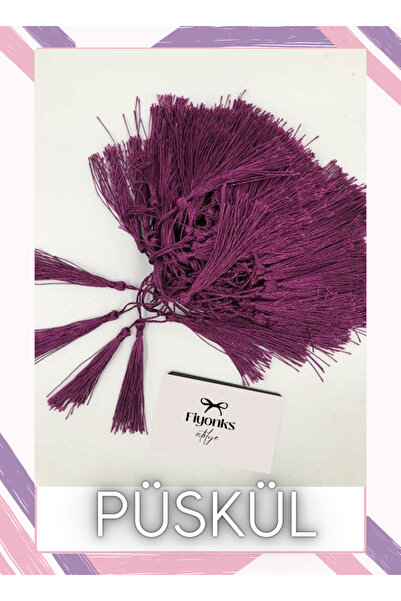 Fiyonks Atölye Püskül, Kitap Ayracı, Süsleme, Davetiye Püskülleri 10 Adet
