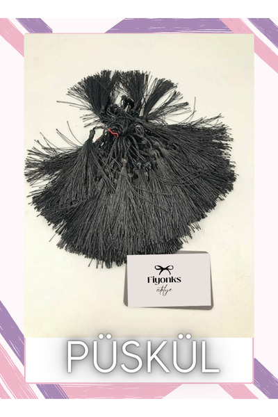 Fiyonks Atölye Püskül, Kitap Ayracı, Süsleme, Davetiye Püskülleri 10 Adet