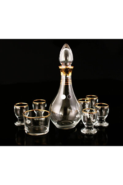 AbkaKristal 752-309 ZEMZEM TAKIMI AĞIZ CİDAR ALTIN DEKOR 8 PARÇA 6 KİŞİLİK