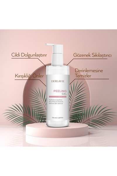 Peeling Gel 100 ml – Hyaluronik Asitli Gözenek Sıkılaştırıcı ve Cilt Yenileyici Peeling