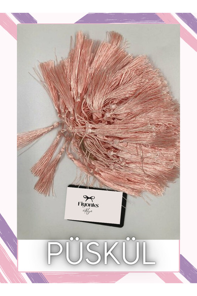 Fiyonks Atölye Tassel, Bookmark, Decoration, Invitation Tassels 50 Pieces