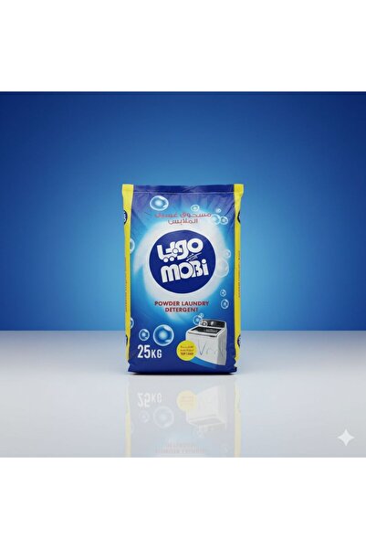 MOBI موبي مسحوق غسيل 25 كيلو – للغسالات العادية | تنظيف قوي ورائحة منعشة