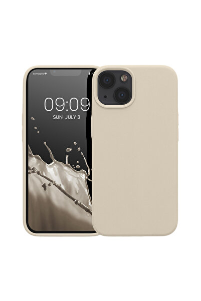 KWmobile Case for Apple iPhone 13, Gray, Silicone, 55878.125