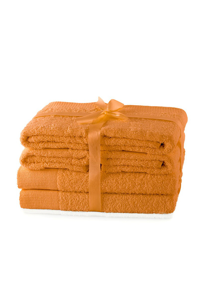 Amelia Home Set of 6 bath towels, 100% cotton, 450 g/m2, Amari, 2x70x140 cm, 4x50x100 cm, orange