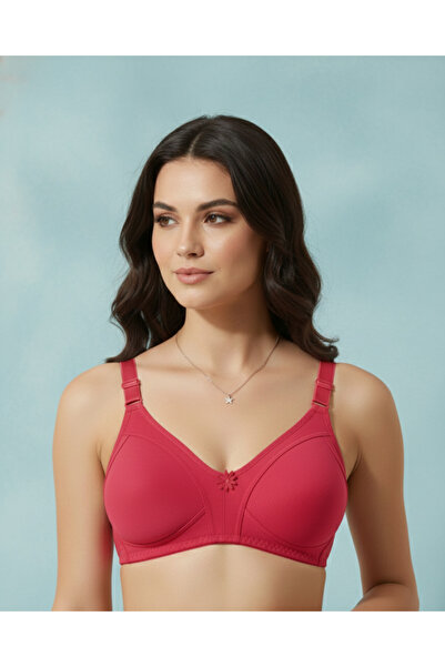 Ebru حمالة صدر من القطن الممشط بدون أسلاك داخلية