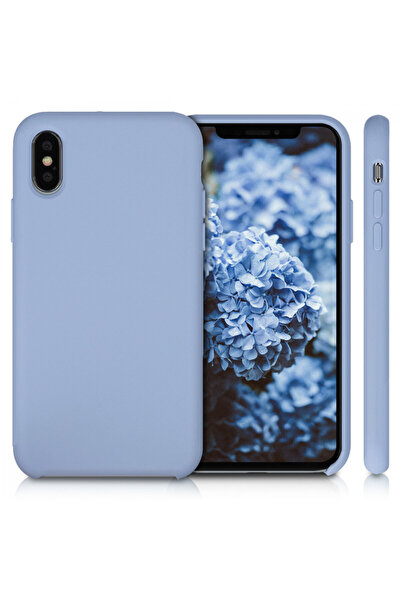 KWmobile Case for Apple iPhone X / iPhone XS, Silicone, Blue, 46313.58