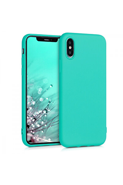 KWmobile Case for Apple iPhone X / iPhone XS, Silicone, Green, 46270.126