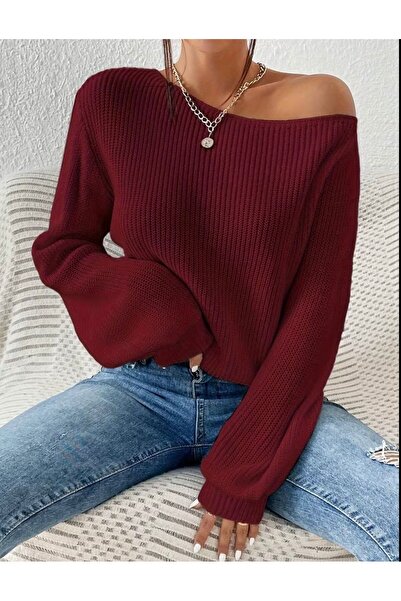 peri tower New Product Shoulder Open Casual Fit Knitwear Sweater 0055