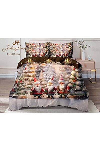 trendyhome Christmas Cotton Finet Bedding Set 6 Pieces – Elves in the Forest ...