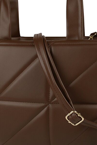 REVENKO Napoli Brown Women's Bag Long Strap Hand and Shoulder Bag