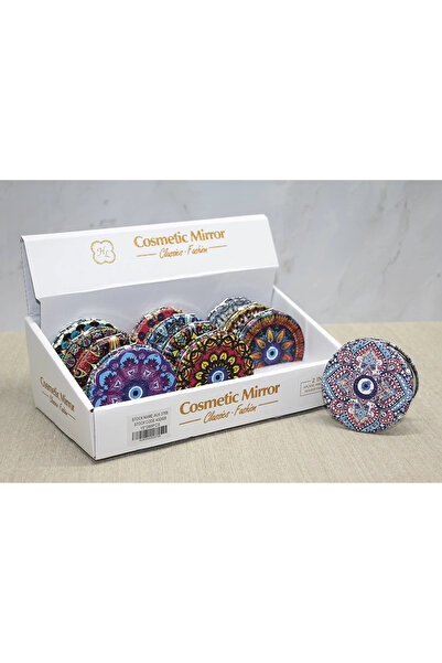 Epilons مرآة يد حجرية مستديرة رفيعة Alk3758