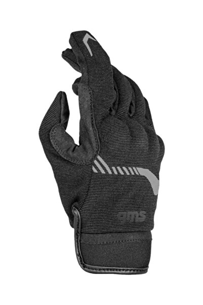 GMS Jet-City Germas Motosiklet Eldiveni - Black-Grey