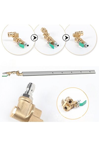 OEM Radiator cleaning lance with dual use water/air jet + Inclined head rod with gun