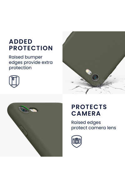 KWmobile Case for Apple iPhone 8 / iPhone 7 / iPhone SE 2, Silicone, Green, 39458.101