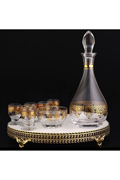 AbkaKristal 187-309 ZEMZEM TAKIMI BY MERVE ALTIN DEKOR 8 PARÇA 6 KİŞİLİK