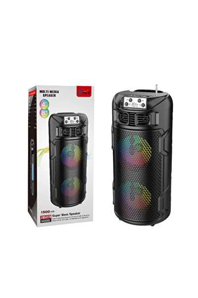 ZQS ZQS4275 Wireless Speaker – Bluetooth, FM Radio, USB/TF, SOLAR CHARGING, LED Lighting