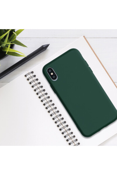 KWmobile Case for Apple iPhone X / iPhone XS, Silicone, Green, 52975.169
