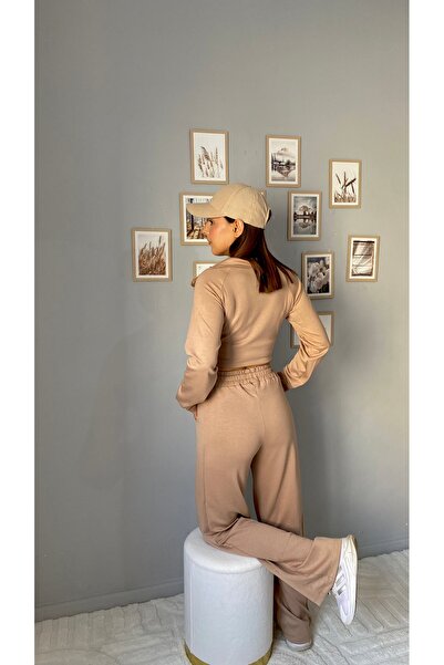 CyRo Women's Modal Fabric Zippered Comfortable Fit Tracksuit Set