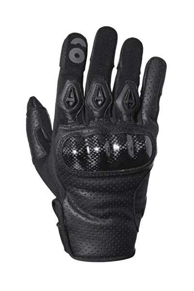 GMS Solis Motosiklet Eldiveni - Black