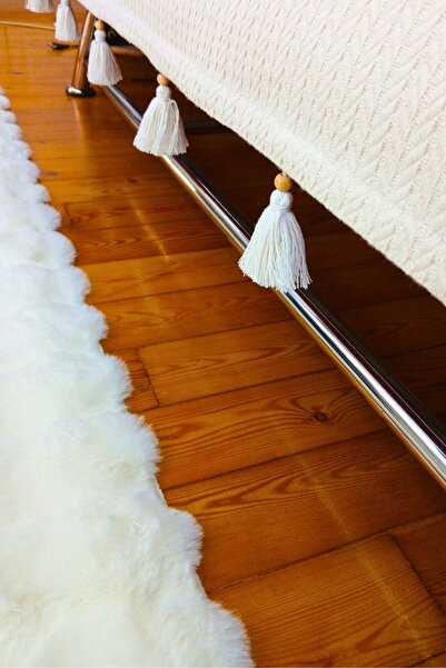 ARVA Home 180X220 Shawl Model Sofa Cover 100% Cotton Tufted Sofa Cover