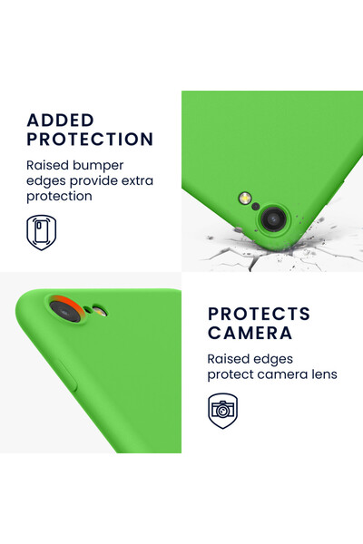 KWmobile Case for Apple iPhone SE 3/iPhone 8/iPhone 7, Silicone, Green, 49979.44